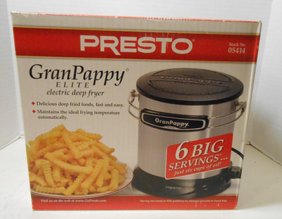 Brand New Open Box Presto GranPappy Elite 05414 Electric Deep