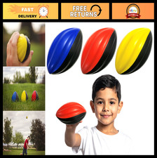 Mini Foam Footballs 3-Pack - 5" Soft Easy Grip Toddler Sports Balls Red, Yellow