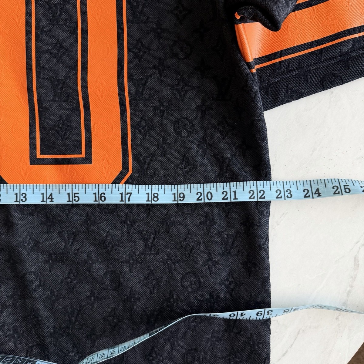 Louis Vuitton Virgil Abloh Monogram Sporty V-Neck Jersey Black