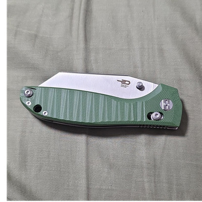 Bestech Knives Keenu Folding Pocketknife Green G-10 Wharncliffe Stainless Steel