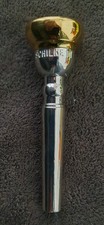 Vintage SCHILKE 17 trumpet mouthpiece, 24K gold plated PRISTINE 
