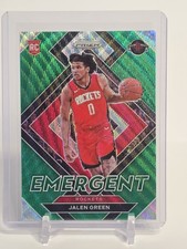2021-22 Panini Prizm - Emergent Jalen Green #15 Green Wave Prizm (RC)