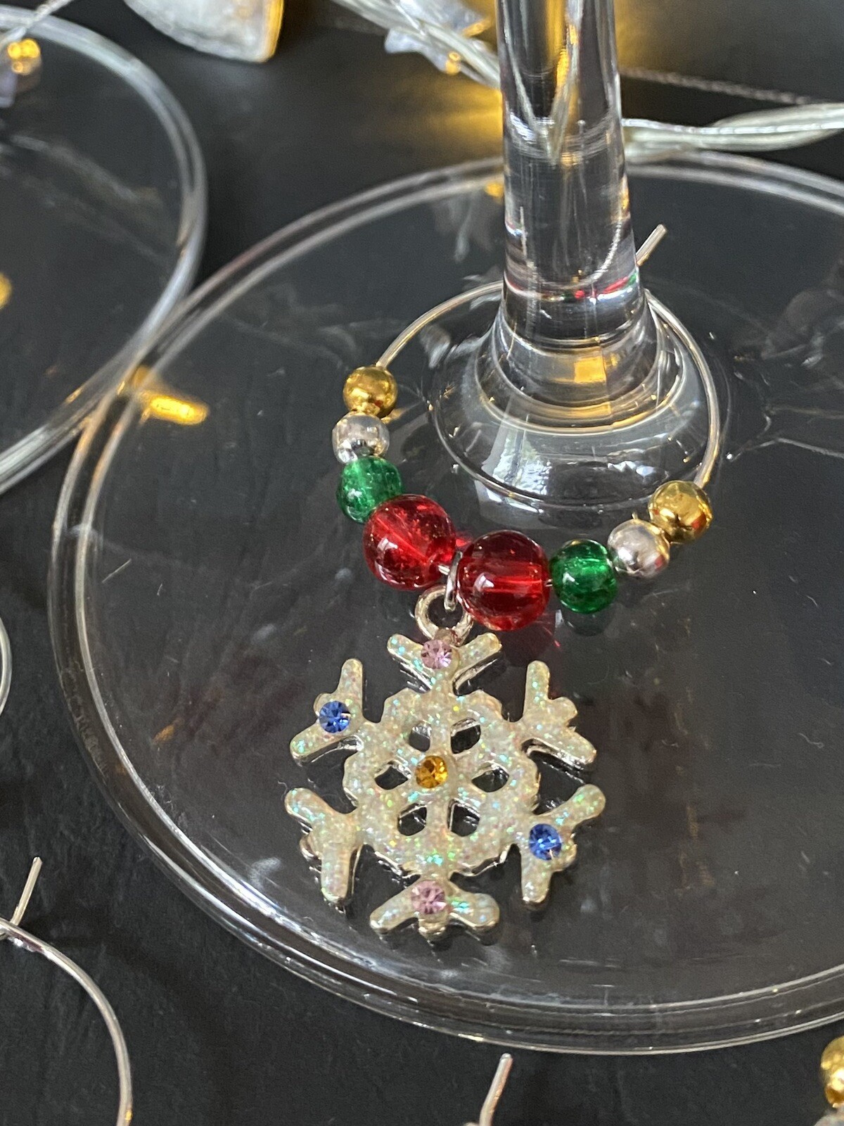 Large Party Set Of 23 Luxury Christmas Wine Glass Charms eBay