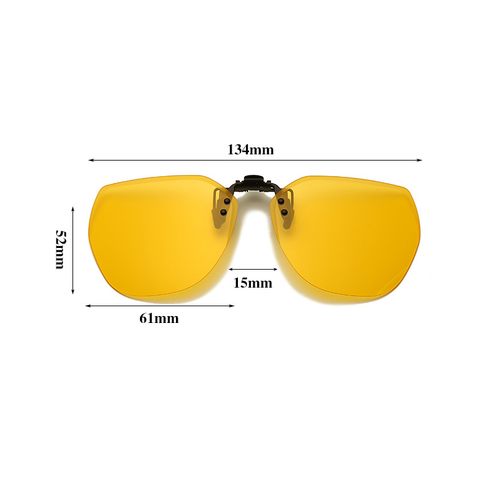 Clip On Flip Up Siamese Lens Polarized Sunglasses Unisex Fashion Outdoor Glasses - Picture 4 of 26