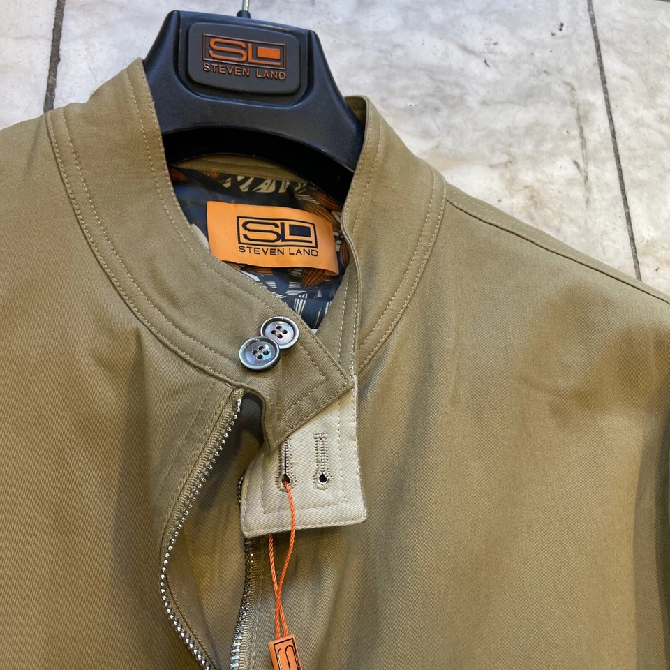 Conjunto de bolsos para caminhada terno safári multicolorido masculino Steven Land novo com etiquetas tamanho 3XL - Imagem 2 de 4