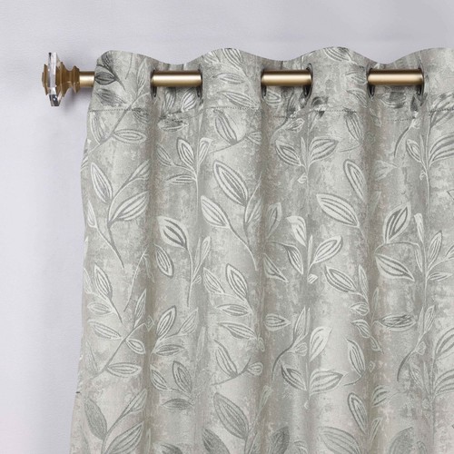 Leaves Machine Washable 52" Wide Room Darkening Blackout Curtains, Set of 2 - Picture 110 of 161