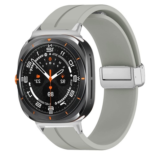 Do Samsung Galaxy Watch 7 Ultra 2025 Silikonowy pasek Klamra magnetyczna Pasek sportowy - Zdjęcie 16 z 40