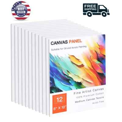 #ad #ad Canvases for Painting 8x10 12 Pack Art Paint Canvas Panels Set Boards