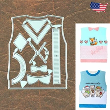 Dress It Up Sweater Vest Cutting & Embossing Dies – Father’s Day Golf Holidays +