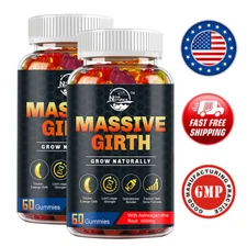 2 BOTTLES #1 BEST-MALE ENLARGER THICKER LONGER BIGGER 3" GROWTH ENLARGEMENT