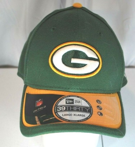 Green Bay Packers New Era 39Thirty On Field Headwear Baseball hat Cap New L/XL - Picture 1 of 7