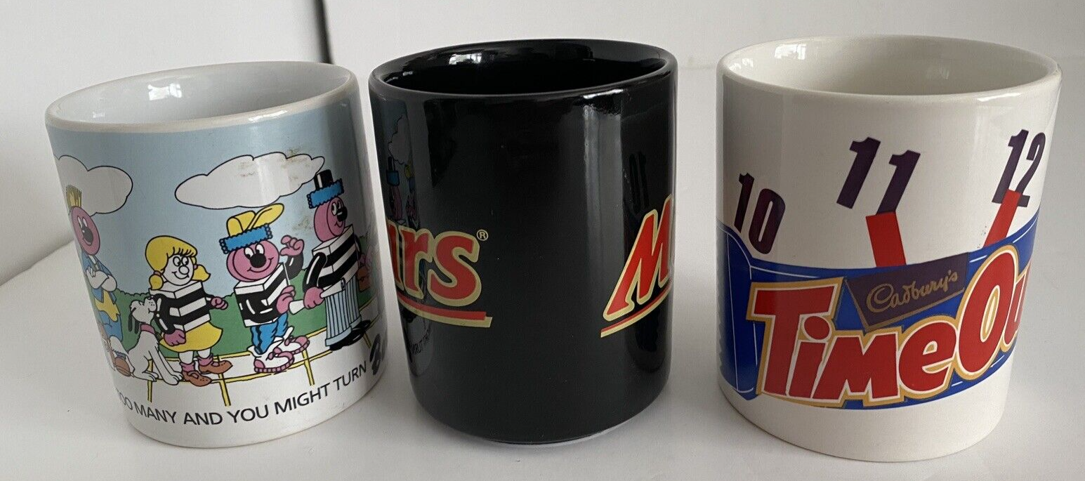 Timeout, Mars & Bertie Basset 3 x Vintage Mugs eBay