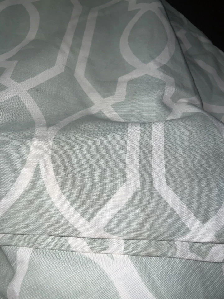 CORTINAS PLISADAS PERSONALIZADAS P KAUFMANN ~ HERMOSO VERDE CLARO ~ 88” L ~ 3 JUEGOS DISPONIBLES Foto 3 de 4