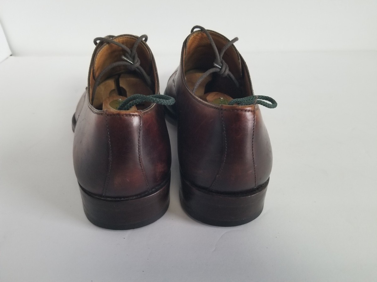 Magnanni 13147 Brown Burnished Cap Toe Oxford Lace Up Men