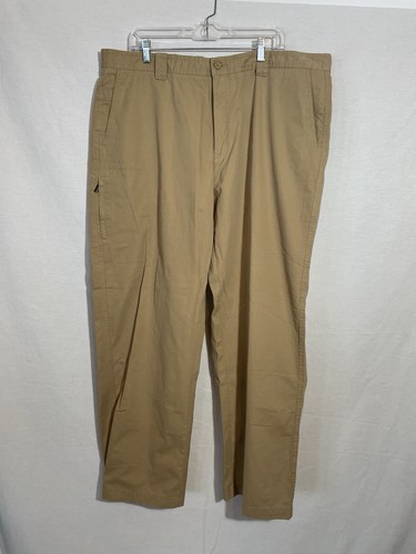 Weatherproof Men's Pants Ultra Soft Finish Security Pockets Flat Front 42x32 - 第 1/4 張圖片