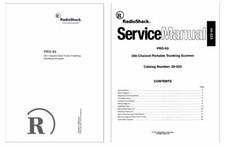 RADIO SHACK PRO-93 ENLARGED OPERATING MANUAL + SERVICE MANUAL - 32LB PAPER
