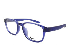 Nike Kids Eyeglasses Frames 5031 430 Transparent Lapis Blue Square 46-17-130