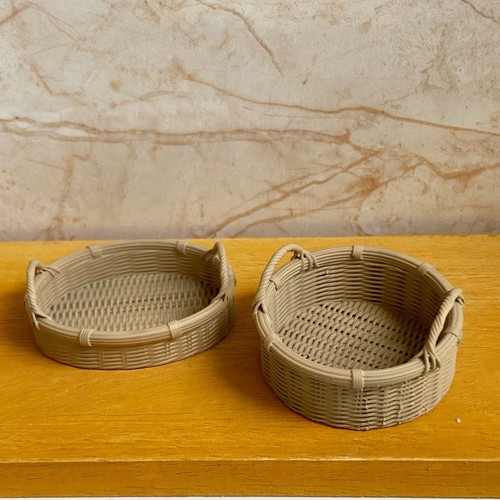 BJD Dollhouse Miniatures 1/6 Scale Storage Basket Resin Groceries Accessories - Picture 10 of 15