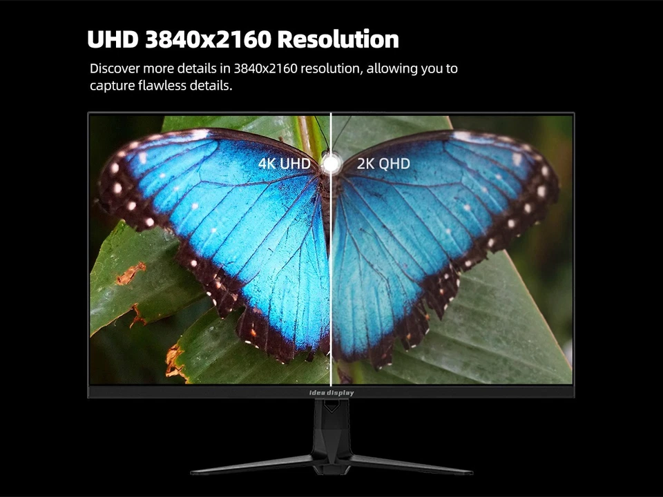 idea display 27" 4K 3840x2160 144Hz 5ms IPS Monitor, 2 x HDMI 2.1, 1 x DP 1.4 Foto 4 de 4