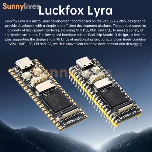 Luckfox Lyra B RK3506G2 Development Board Three Core Processor With 256MB Flash - Picture 9 of 26