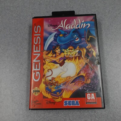 Disney's Aladdin Sega Genesis CIB COMPLETE
