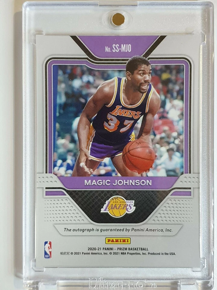 2020 Prizm Magic Johnson Auto Sensational Signatures Autograph - Ready to Grade - Image 2 of 2