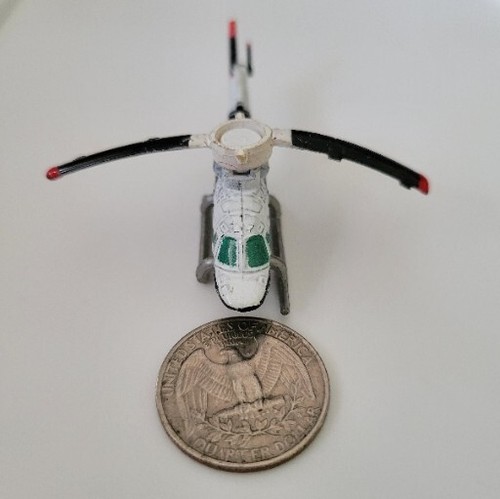 Vtg Micro Machines Police Aircraft Helicopter Light Twin Engine Bell 222/230 - Picture 4 of 5