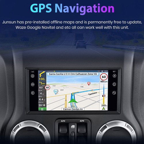 For 2007-2017 Jeep Wrangler JK GPS Navigation 7" Carplay Radio Stereo 2+32G - Picture 8 of 24