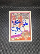 Eddie Johnstone 1984-85 Topps #43 Detroit Red Wings Signed Auto Autographed Card