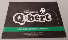 Notice en anglais pour jeu Colecovision "Q*Bert" (n°1280S)