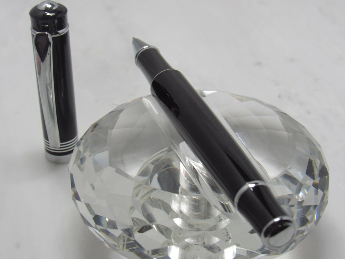 UNIQUELY STUNNING DESIGNER BLACK ROLLER BALL PEN