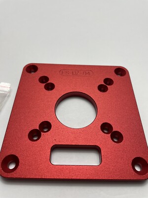FS-DZ-04 Trimming Flip Board Aluminum Router Table Plate Universal Woodworking Tools, Size 120 X 120 X 8 mm