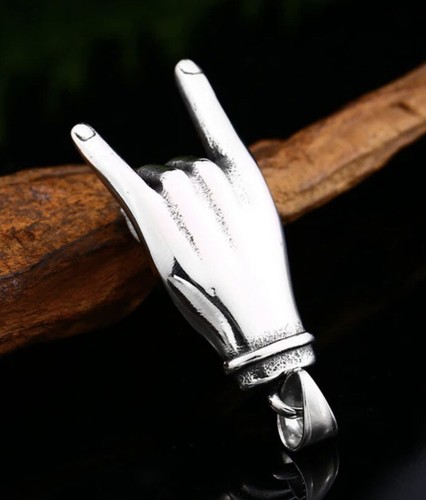 Rock the style with our Stainless Steel Punk Hand Pendant. Edgy and timeless - Picture 3 of 5