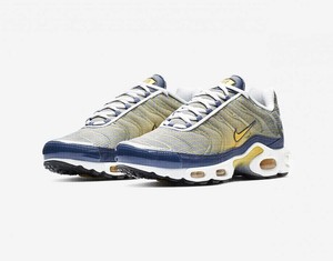 nike air max plus og steel spun yellow & white