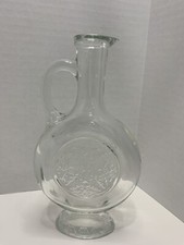 Vintage Avon Skin So Soft Bath Oil Glass Bottle Handle Decanter 60s, No Stopper