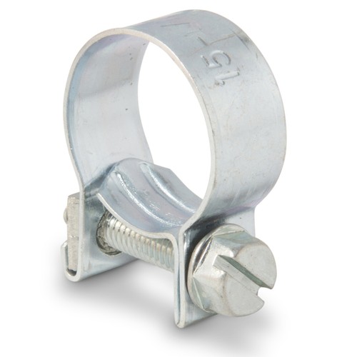 Mini Hose Clips Fuel Line Clamps Pipe 304 Stainless Steel / Zinc Plated - Picture 11 of 12
