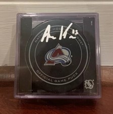 Alex Kerfoot Autographed Signed Official NHL Game Puck Colorado Avalanche
