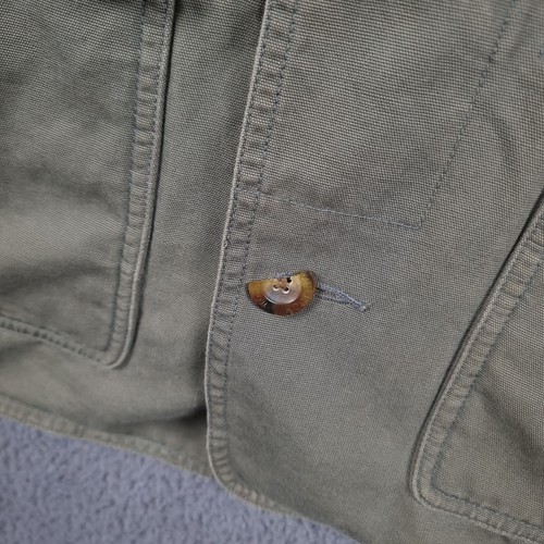 Vintage WOOLRICH Jacket Mens L Khaki Barn Coat Corduroy Collar Fleece Liner - Picture 5 of 14