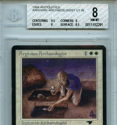 MTG Antiquities Argivian Archaeologist BGS 8.0 (8) Nm-MT