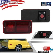 For Chevrolet GMC C/K Pickup Trucks 1968-1972 Rear Red Side Marker Lights Pair