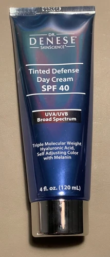 Dr. Denese Tinted Defense Day Cream SPF40- 4 Oz. 120ml New Sealed box Exp 8/24