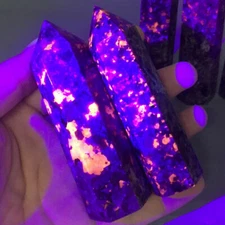 A++ Natural Yooperlite Quartz Obelisk Crystal Point Wand Reiki Healing 4-10cm