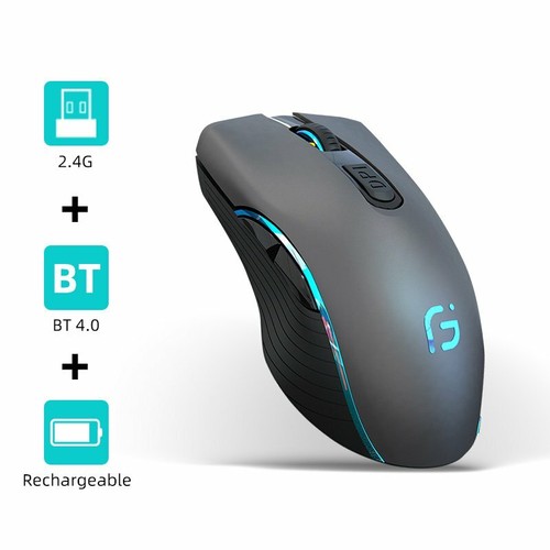 Bluetooth 2.4GHz 2400 DPI USB Wireless Optical Mouse Mice for Laptop Desktop PC - Picture 16 of 16