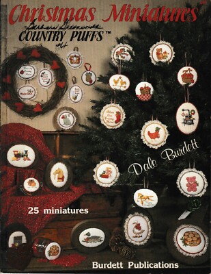 Christmas Miniatures Country Puffs Cross Stitch | Burdett Publications
