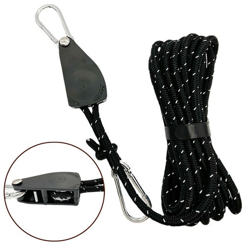 ESTINK Poulie De Corde De Camping Corde à Vent Réglable Pour Tente De Camping, 4m, 2 Pièces