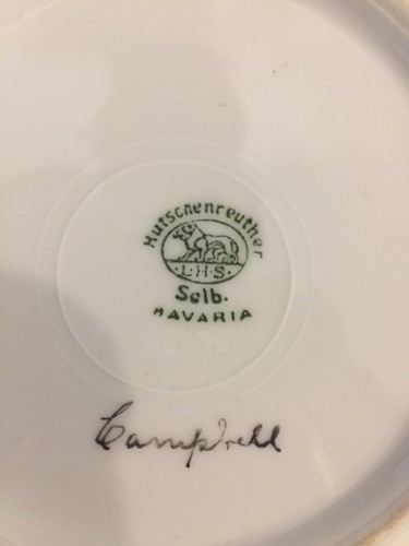 Hutchenreuther Selb Bavaria Small Plate 6" Rose Gold Edge Floral VTG Bread - Picture 3 of 7