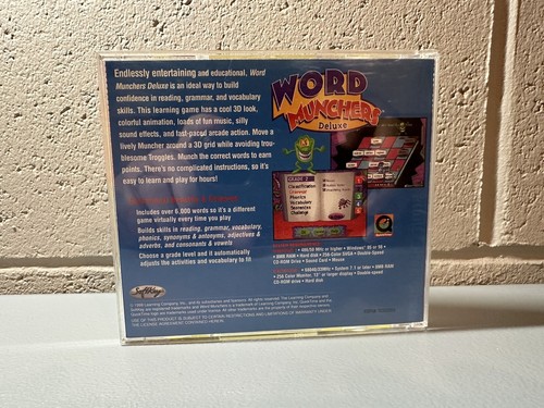 Word Munchers Deluxe Grades 1-5 the learning company Education Pc - Picture 2 of 3
