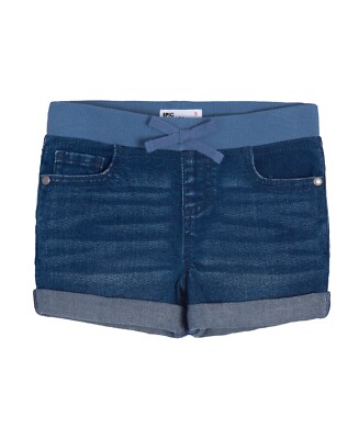 MSRP $34 Epic Threads Little Girls Drawstring Denim Shorts Blue Size 6X