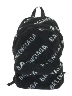 BALENCIAGA EVERYDAY FUR BACKPACK black all over pattern BALENCIAGA EVERYDAY FUR BACKPACK black all over pattern