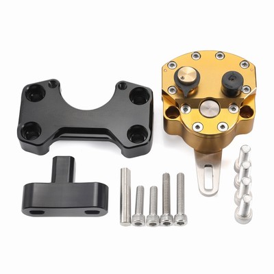 Adjustable Steering Damper Stabilizer For Honda VFR800 (2005-2010) Motorcycle - Black